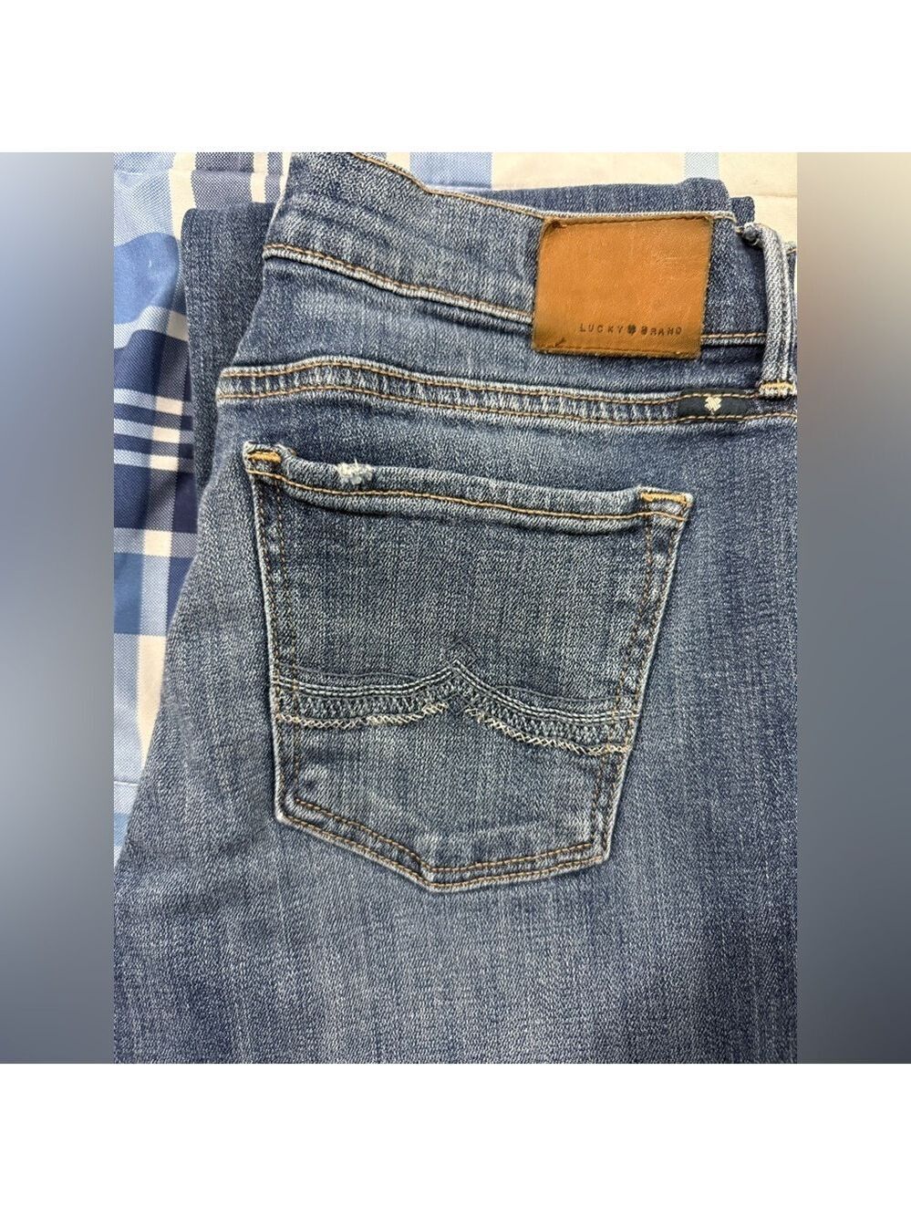 Lucky Brand Sweet ’N Low Bootcut Jeans Sz 27 Medium Wash Western - Picture 3 of 8